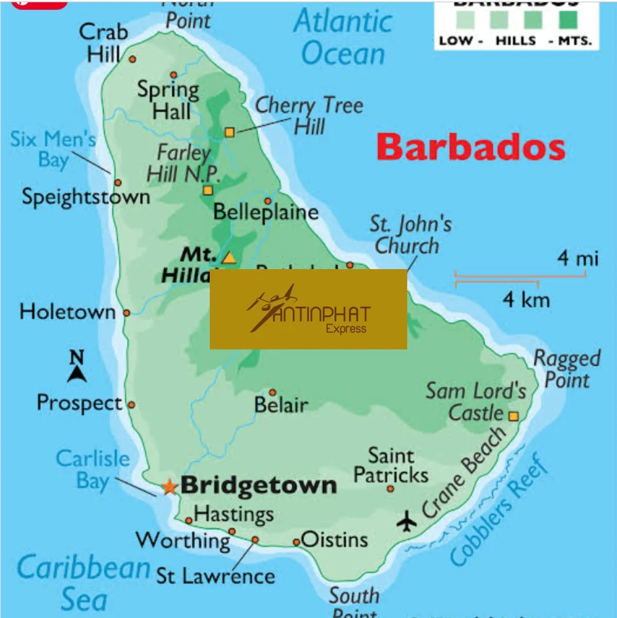 Gửi hàng đi Barbados qua DHL, FedEx, UPS, EMS và VNPOST tại ATP Express Gửi hàng đi Barbados qua DHL, FedEx, UPS, EMS và VNPOST tại ATP Express