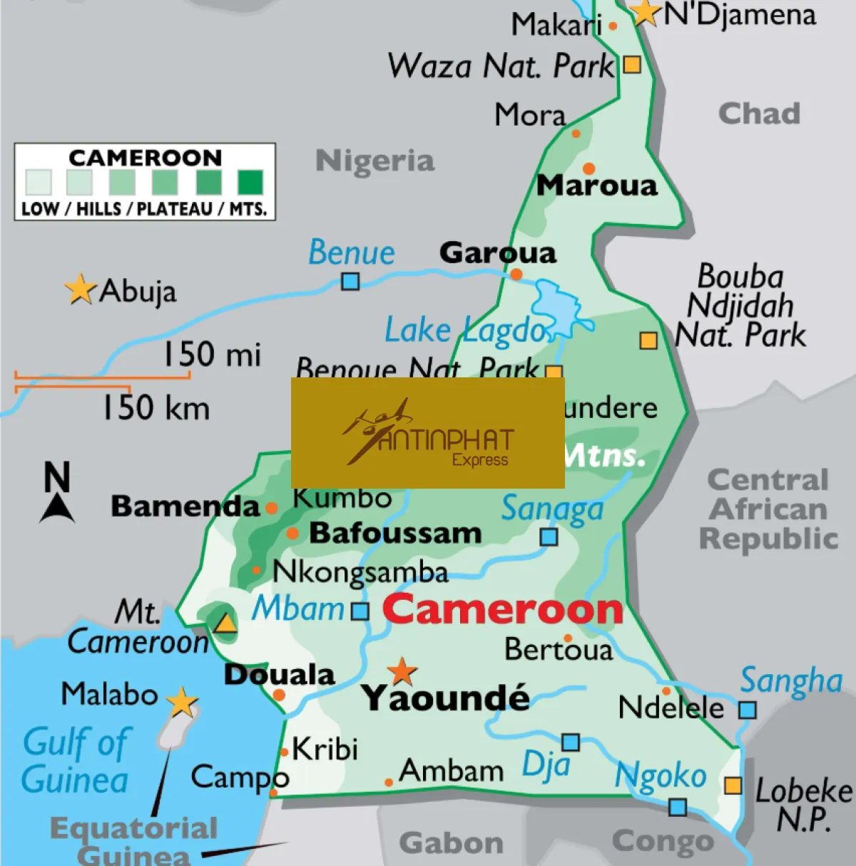 Gửi hàng đi Cameroon qua DHL, FedEx, UPS, EMS và VNPOST tại ATP Express Gửi hàng đi Cameroon qua DHL, FedEx, UPS, EMS và VNPOST tại ATP Express