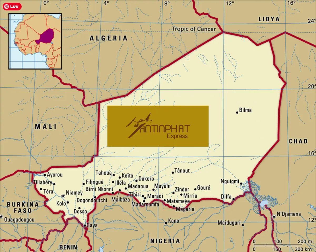 Gửi hàng đi Niger qua DHL, FedEx, UPS, EMS và VNPOST – Dịch vụ chuyển phát quốc tế uy tín tại ATP Express Gửi hàng đi Niger qua DHL, FedEx, UPS, EMS và VNPOST – Dịch vụ chuyển phát quốc tế uy tín tại ATP Express