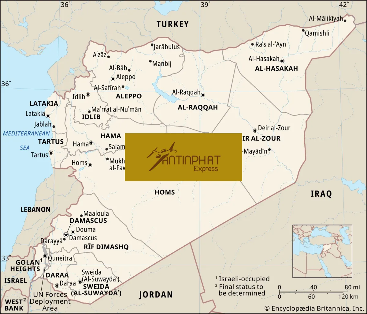 Gửi hàng đi Syria qua DHL, FedEx, UPS, EMS và VNPOST Giá Tốt