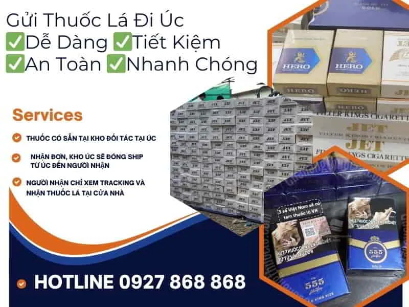 Gửi Thuốc Lá Đi Úc Dễ Dàng, Tiết Kiệm