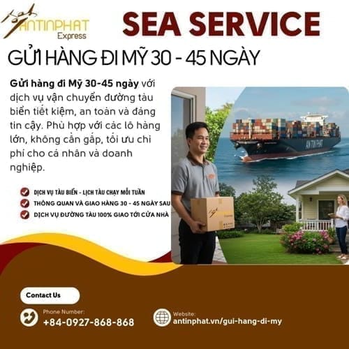 Gửi hàng đi Mỹ bằng đường biển