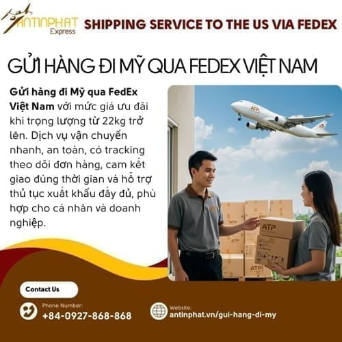 Gửi hàng đi Mỹ qua FedEx (2 – 8 ngày)